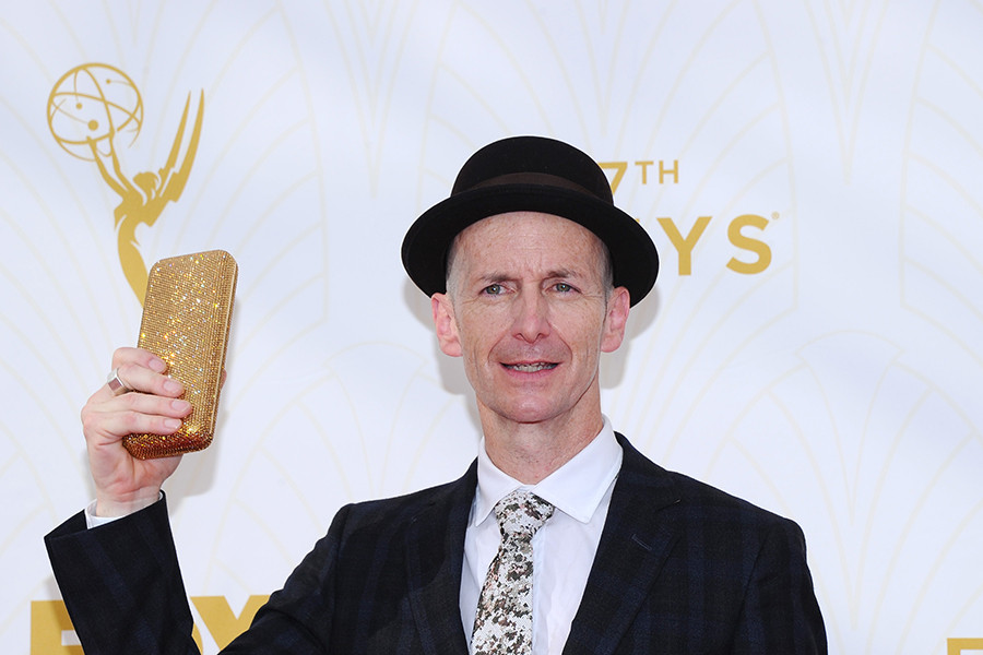 Dennis O&#039;Hare on the red carpet at the 67th Emmy Awards.  