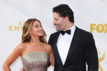 Sofia Vergara and Joe Manganiello on the red carpet at the 67th Emmy Awards.