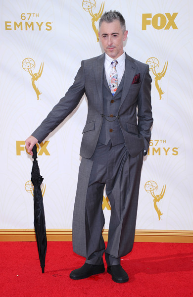 Alan Cumming on the red carpet at the 67th Emmy Awards.
