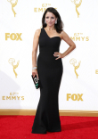 Julia Louis-Dreyfus on the red carpet at the 67th Emmy Awards.