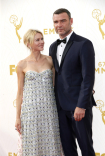 Naomi Watts and Liev Schreiber on the red carpet at the 67th Emmy Awards.