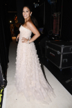 Gina Rodriguez backstage at the 67th Emmy Awards.