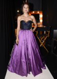 Maggie Gyllenhaal backstage at the 67th Emmy Awards.