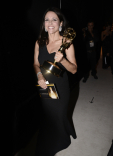 Julia Louis-Dreyfus backstage at the 67th Emmy Awards.