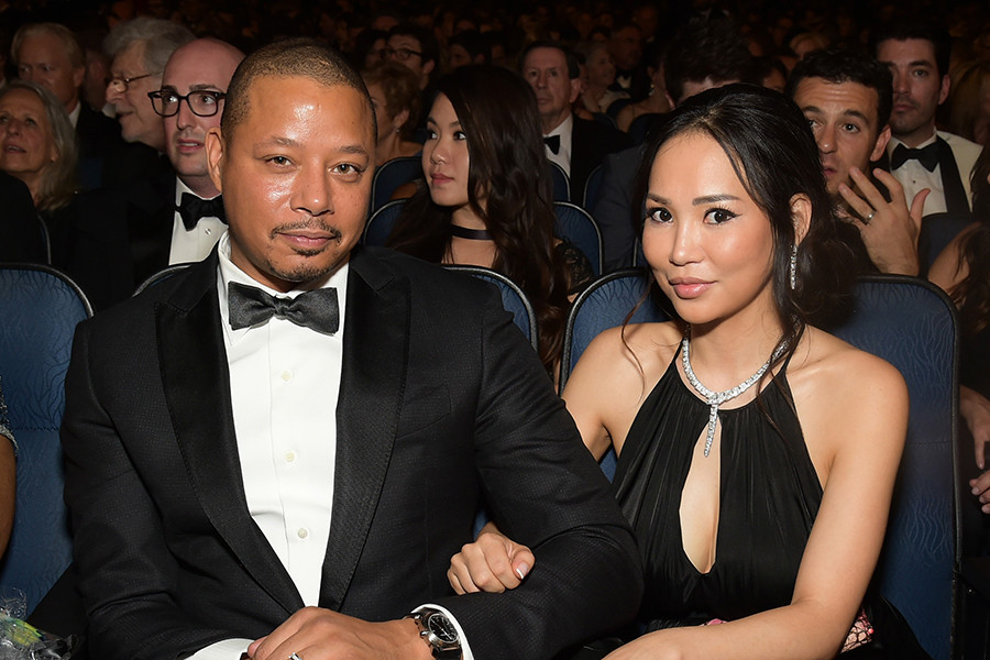 Terrence Howard and Miranda Howard at the 67th Emmy Awards.
