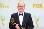 Richard Jenkins backstage at the 67th Emmy Awards. 