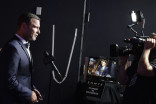 Liev Schreiber backstage at the 67th Emmy Awards.
