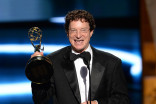 Chuck O&#039;Neil accepts his award at the 67th Emmy Awards.