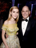 Kiernan Shipka and Matthew Weiner at the 67th Emmys Governors Ball. 