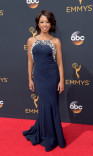Angel Parker on the red carpet at the 2016 Primetime Emmys.