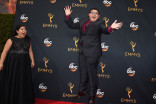 Raini Rodriguez and Rico Rodriguez on the red carpet at the 2016 Primetime Emmys. 