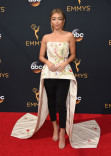 Sarah Hyland on the red carpet at the 2016 Primetime Emmys.