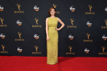 Ellie Kemper on the red carpet at the 2016 Primetime Emmys.