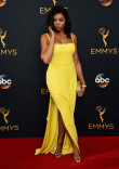Taraji P. Henson on the red carpet at the 2016 Primetime Emmys.