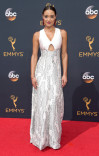 Rachel Smith on the red carpet at the 2016 Primetime Emmys. 
