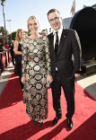Kate Norley and John Oliver on the red carpet at the 2016 Primetime Emmys.