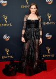 Carly Chaikin on the red carpet at the 2016 Primetime Emmys. 