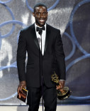 Sterling K. Brown accepts his award at the 2016 Primetime Emmys.