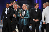 Ryan Murphy and the cast and crew of The People v. O.J. Simpson: American Crime Story accept an award at the 2016 Primetime Emmys.