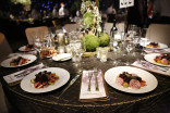 A general view of the dinner table at the 68th Emmys Governors Ball.