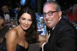 Lisa Vanserpump and guest at the 68th Emmys Governors Ball.