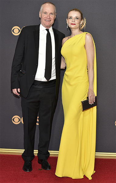 Jack Abernethy and Rosie Abernethy on the red carpet at the 2017 Primetime Emmys.