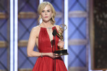 Nicole Kidman accepts her award at the 69th Primetime Emmy Awards