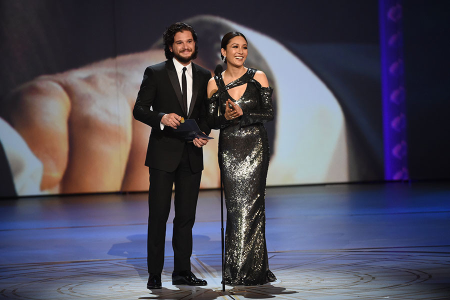 Kit Harington and Constance Wu