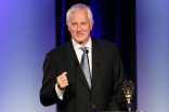 Winner of the Charles F. Jenkins Lifetime Achievement Award Garrett Brown at the 2015 Engineering Emmys at the Loews Hotel in Los Angeles, October 28, 2015.