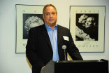 Gary Bourgeois speaks at the Honoring Leo Chaloukian event in Los Angeles.