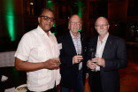 Geary McLeod with Television Academy governors Kenneth Zunder and Lowell Peterson at the Cinematographers and Electronic Production nominee reception September 1, 2015 in Los Angeles, California.