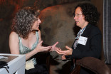 Shari Goodhartz and Liz Friedman at the Writers Nominee Reception in North Hollywood, California.