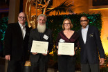 Television Academy governor Tim Gibbons, Chris Newman, Bernadette Caulfield, and Television Academy governor Hayma Washington at the producers nominee reception, September 15, 2016, at the Montage in Beverly Hills, California.