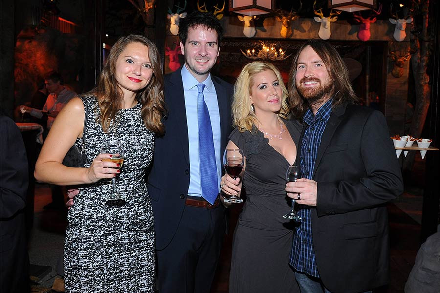David Gross, Gennefer Gross, Melissa Munafo and Paul O'Toole at the Writers Nominee Reception in North Hollywood, California.