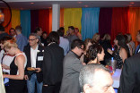 Nominees and guests mingle at the Sound and Sound Editors nominee reception at Dolby Labs in Burbank, California.
