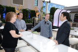 Television Academy vice president, event production Barbara Held, Patrick Welborn, Television Academy president and CEO Maury McIntyre, and Television Academy governor Fred Savage chat at the 2015 Choreography Nominee Reception, August 30, 2015, at the Mo