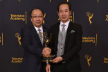 Hiroshi Kiriyama and Kurashige Tadamasa at the 68th Engineering Emmy Awards, October 28, 2016 at Loews Hollywood Hotel in Los Angeles, California.