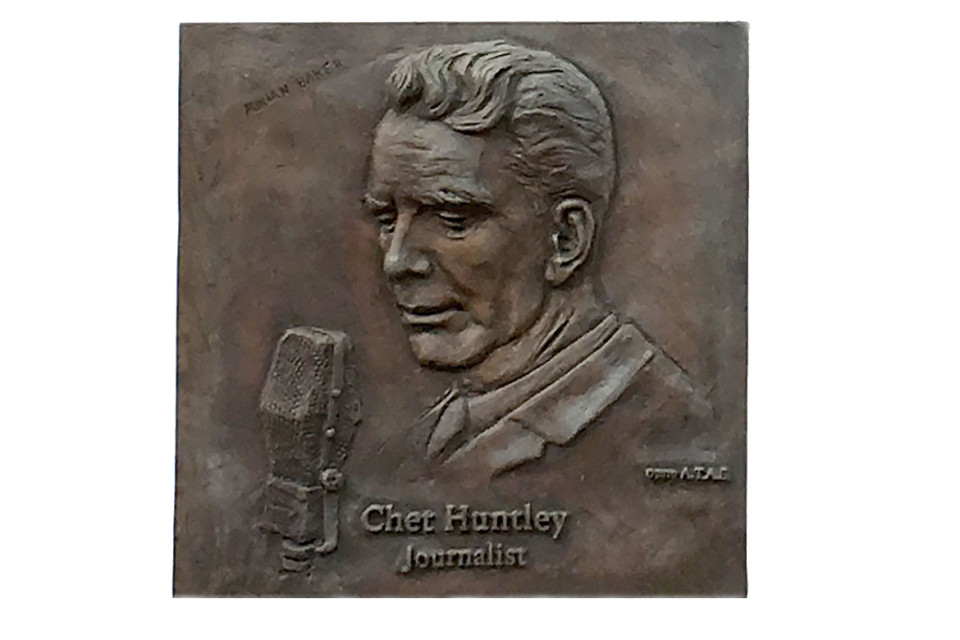 Plaque of Chet Huntley