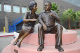 Statue of Jean Stapleton and Carroll O'Connor