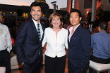 Ian Anthony Dale, SAG-AFTRA executive director Iliana Morden Kichaven, and Daniel Dae Kim at the 2015 Dynamic &amp; Diverse Emmy Celebration, August 27, 2015 in Beverly Hills, California.