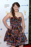 Jamie Brewer arrives at the Performers Peer Group nominee reception in West Hollywood.
