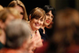 Jamie Brewer onstage at An Evening with the Women of American Horror Story in Hollywood, California.