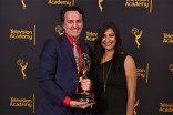 Jason Jamieson and Shruti Patel at the 68th Engineering Emmy Awards, October 28, 2016 at Loews Hollywood Hotel in Los Angeles, California.