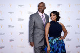 Jay Tucker and Niecy Nash at the Performers Nominee Reception September 19, 2015, at the Pacific Design Center in Los Angeles, California.
