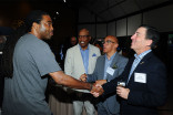 Jeff Byrd with Paris Barclay, Television Academy governor Ricky Minor, and Television Academy chairman and CEO Bruce Rosenblum at the Directors nominee reception September 16, 2015, at the Directors Guild of America in Los Angeles, California.