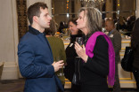 Joe Carroll and Pamela Guest at the New York Networking Night Out, November 13, 2015 at the St. Regis in New York City.