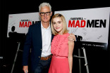 John Slattery and Kiernan Shipka at &quot;A Farewell to Mad Men,&quot; May 17, 2015 at the Montalbán Theater in Hollywood, California.