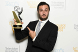 Joseph Katz on the Winners Walk at the 36th College Television Awards at the Skirball Cultural Center in Los Angeles, April 23, 2015.