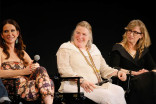 Costume designer Janie Bryant, property master Ellen Freund, and set decorator Claudette Didul onstage at &quot;A Farewell to Mad Men,&quot; May 17, 2015 at the Montalbán Theater in Hollywood, California.