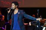 Jussie Smollett performs at WORDS + MUSIC, presented Thursday, June 29, 2017 at the Television Academy&#039;s Wolf Theatre at the Saban Media Center in North Hollywood, California.